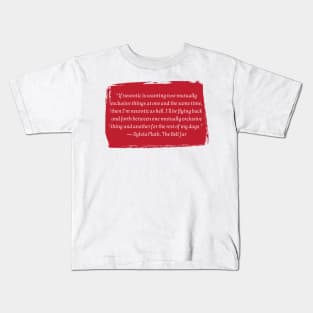 Sylvia Plath Kids T-Shirt